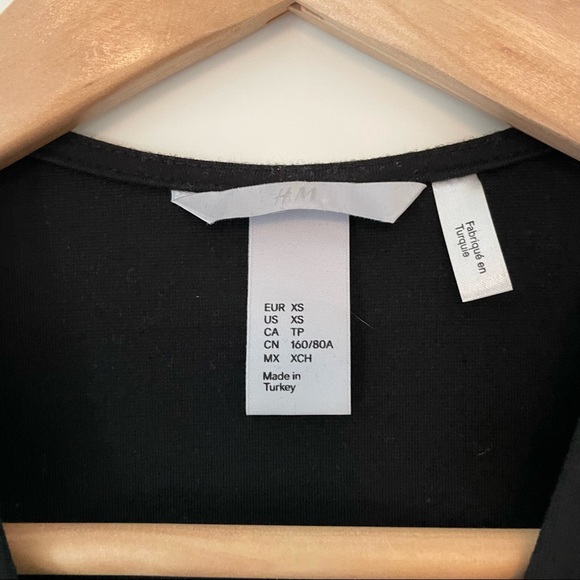 H&M Black Sleeveless A-line dress, XS - Picture 7 of 7